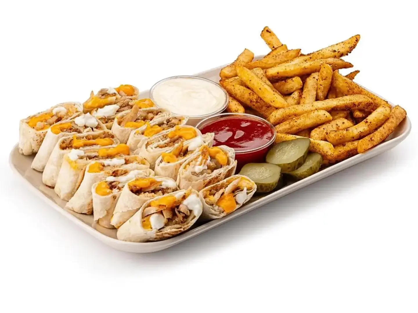 Double Arabic Shawarma Platter With Cheese (Regular)