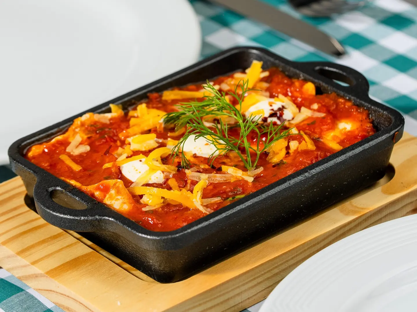 Turkish Shakshuka With Pita Bread