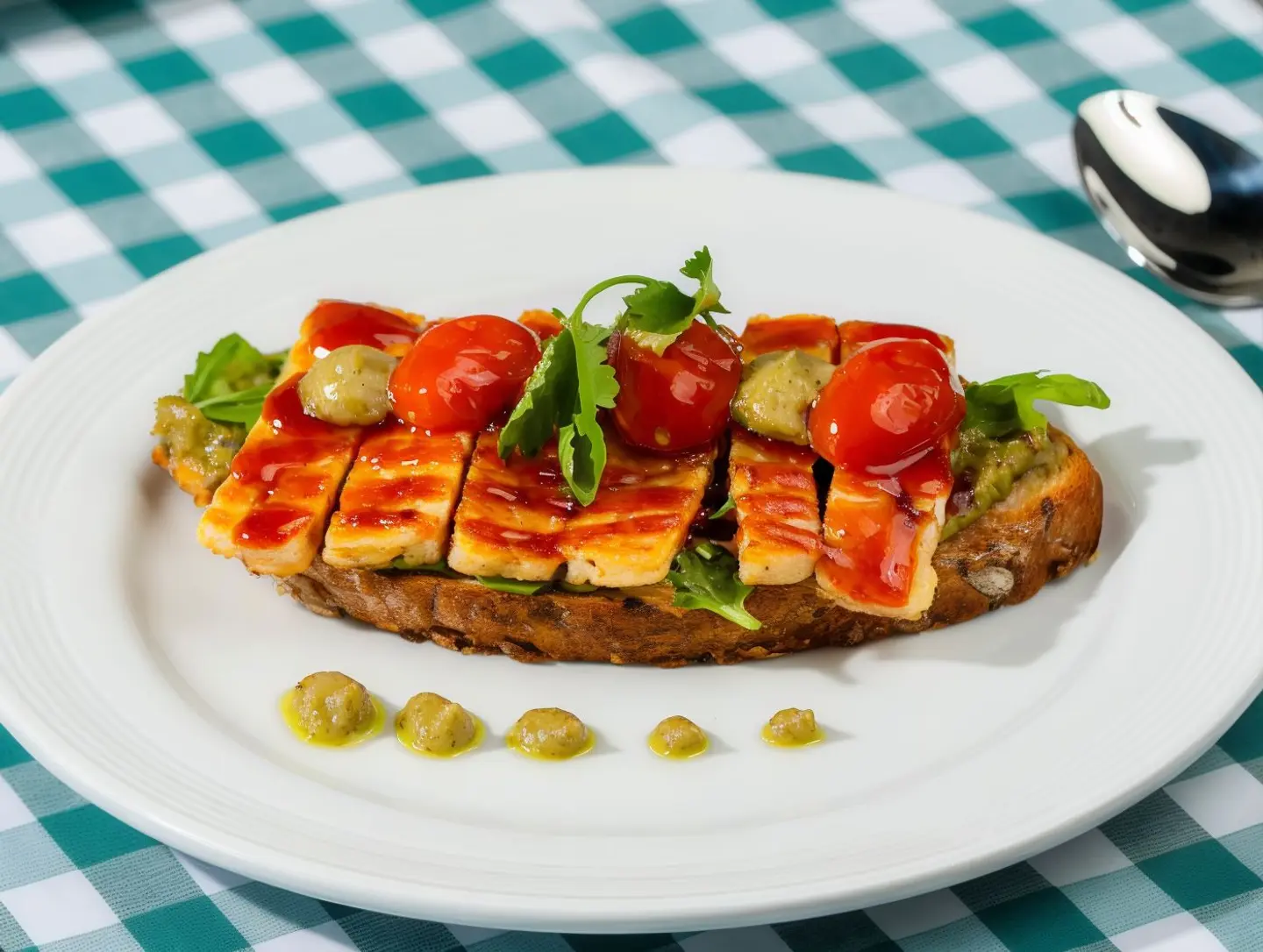 Brioche Toast With Halloumi And Avocado