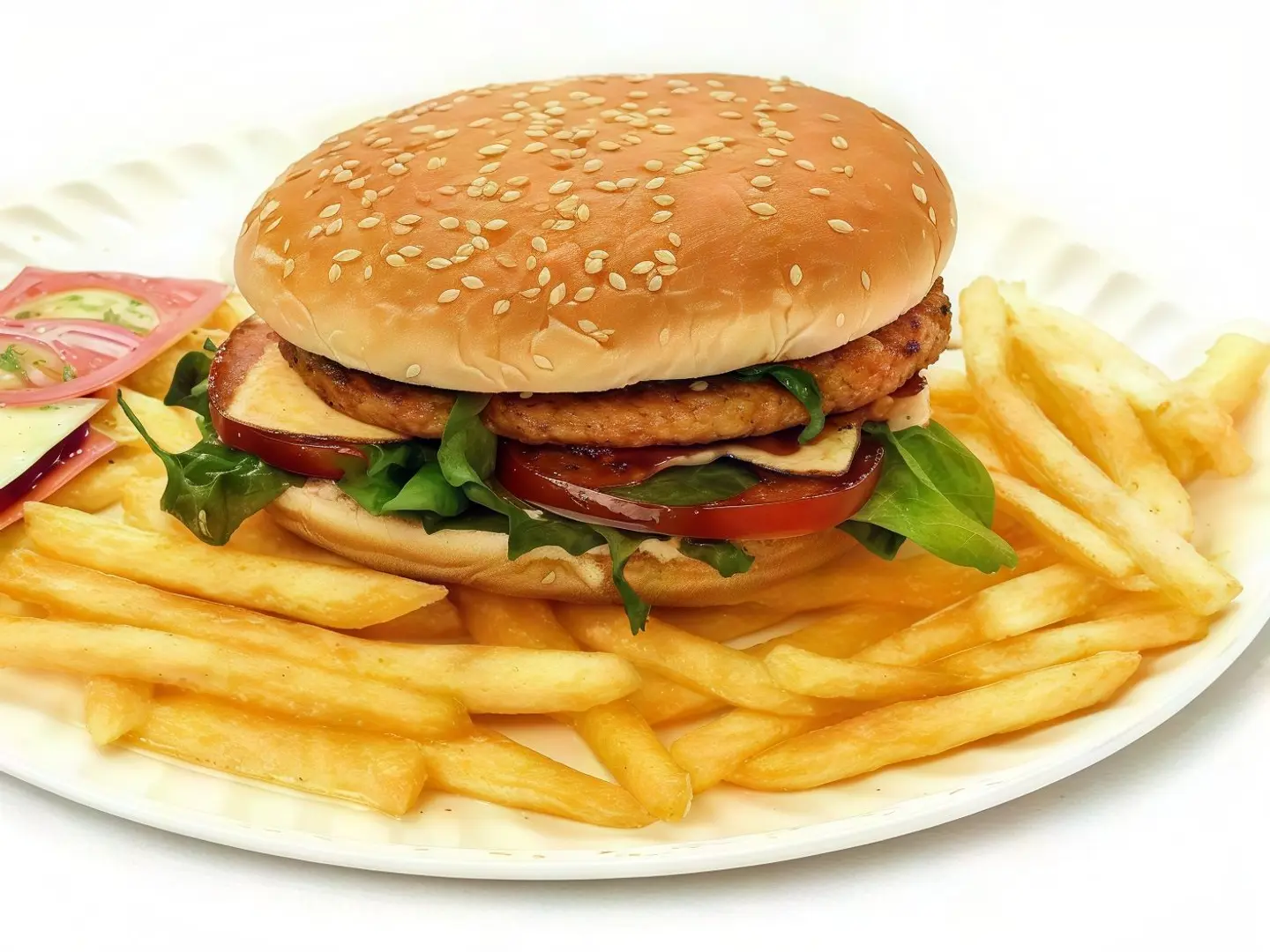 Double Chicken Burger