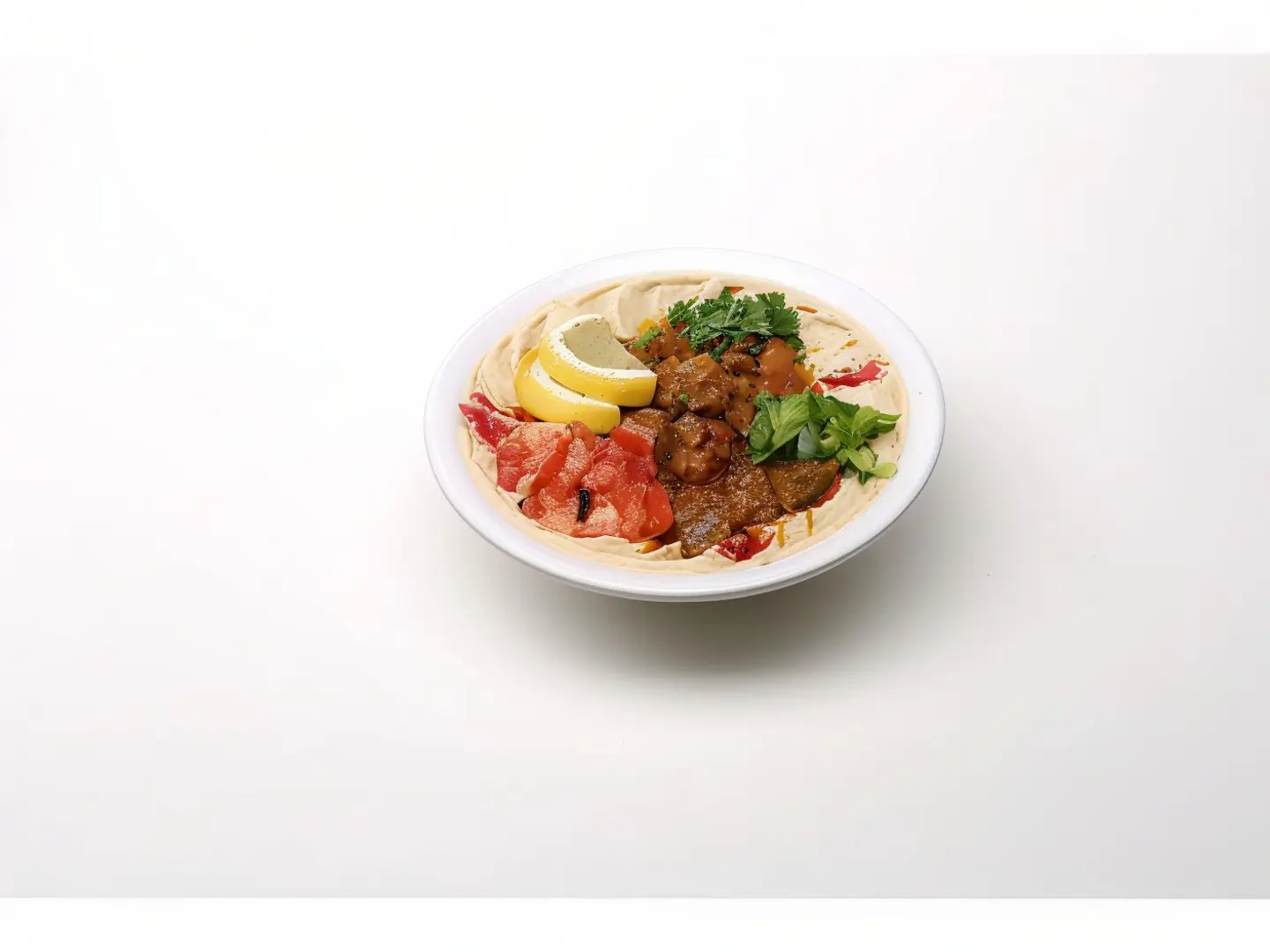 Hummus With Meat Mgalgal