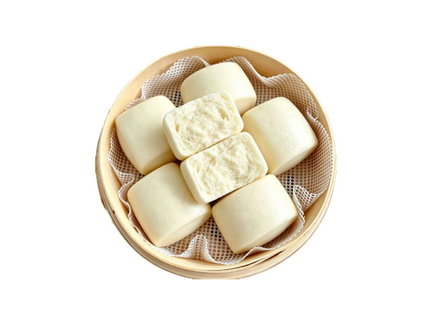Steamed Buns With Condensed Milk(6pc)