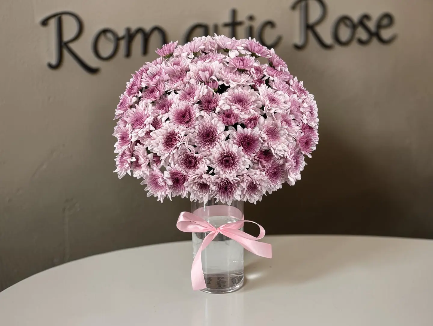 Purple Chrysanthemum Vase