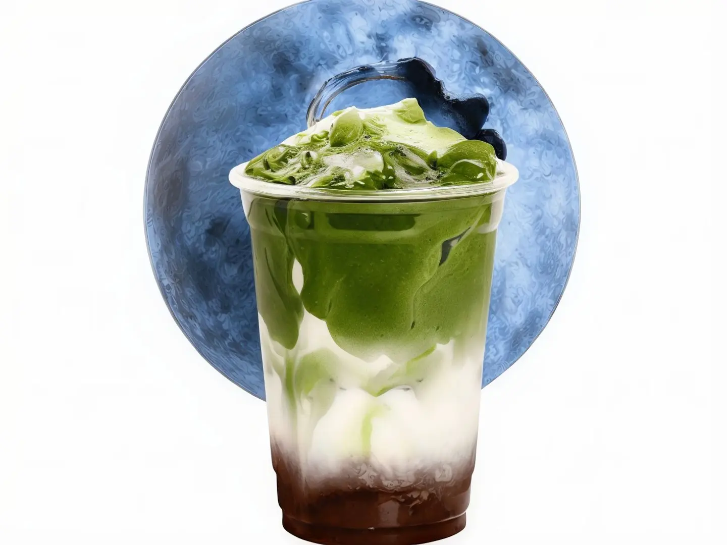 ماتشا التوت الأزرق