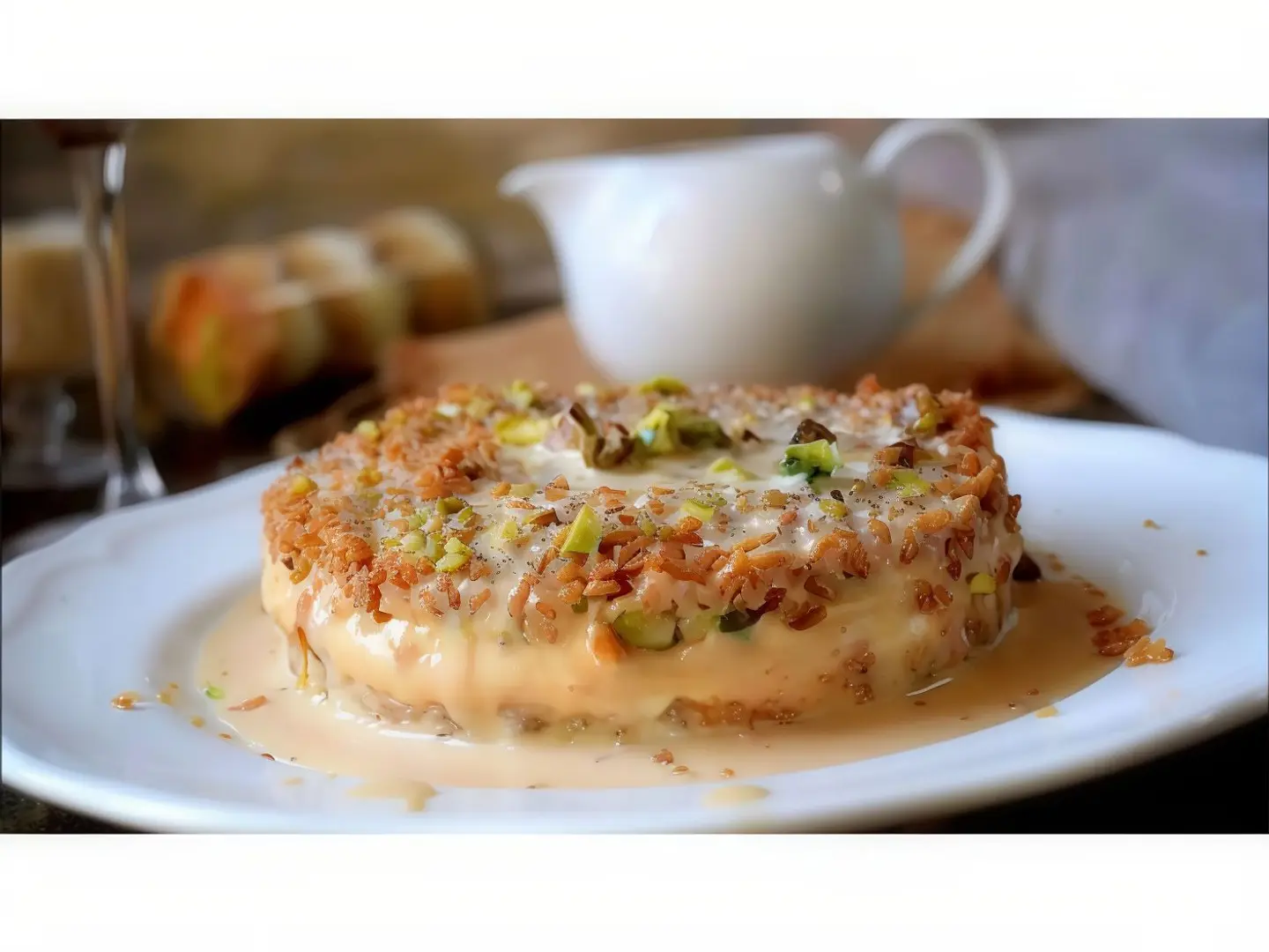 Kunafa Donut With Cream Single Piece