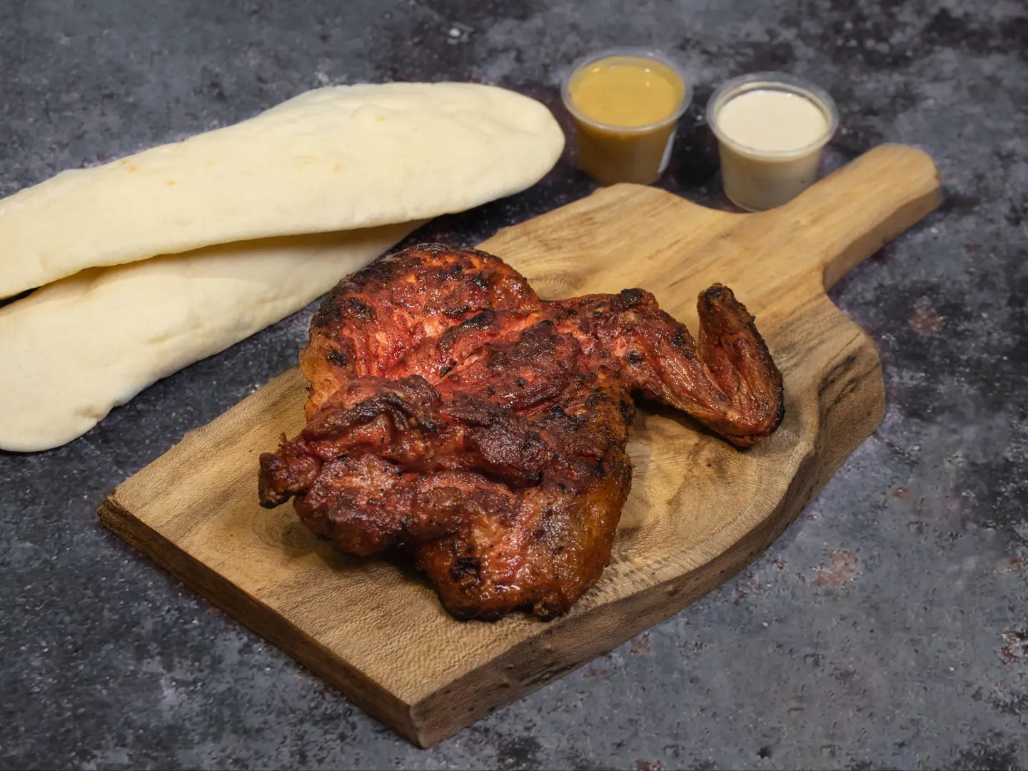 نصف دجاج مظبي حار سادة