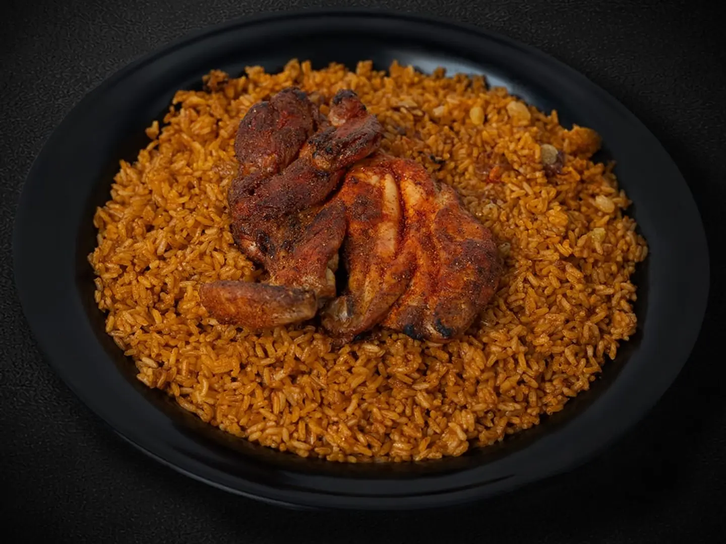 نصف حبة مظبي حار مع ارز احمر