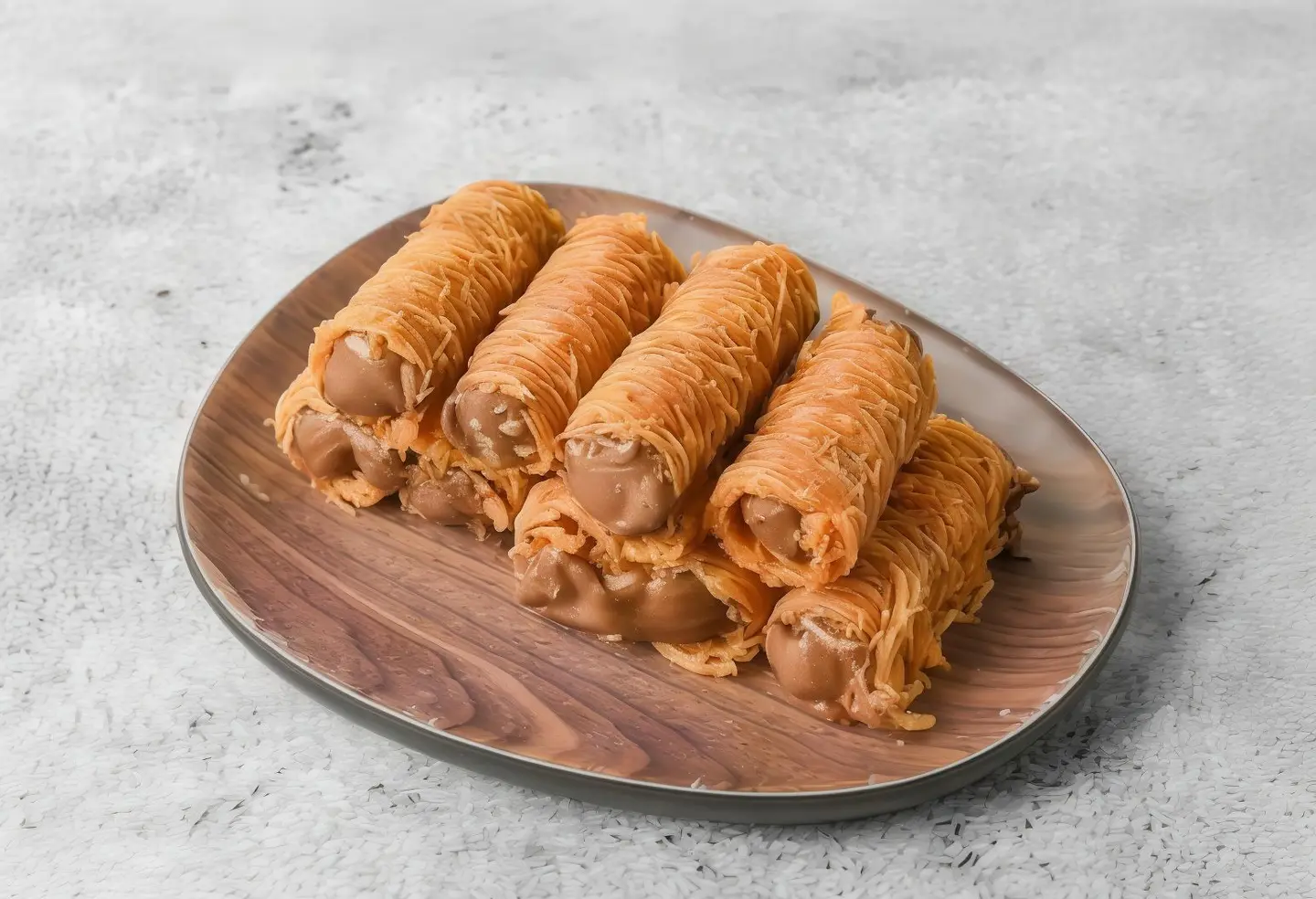 Rolled Kunafa With Kinder - Very Small