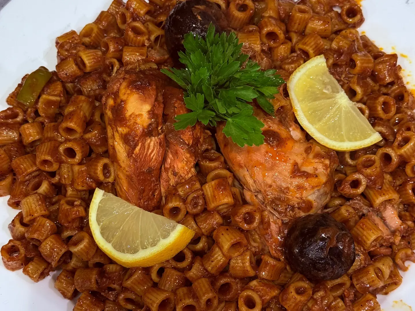 مكرونة الطيبين نصف حبة