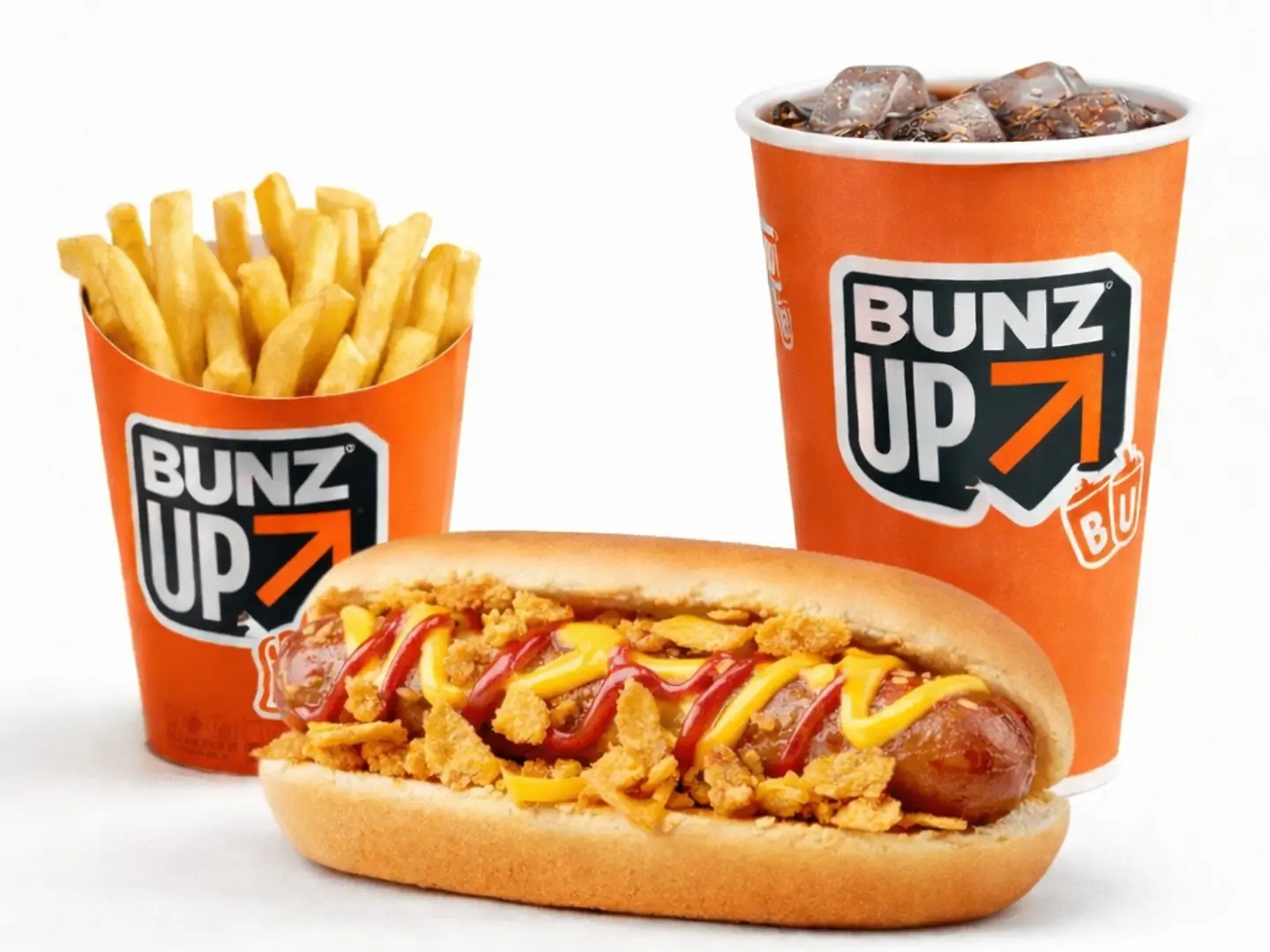 وجبة هوت دوج مقرمش