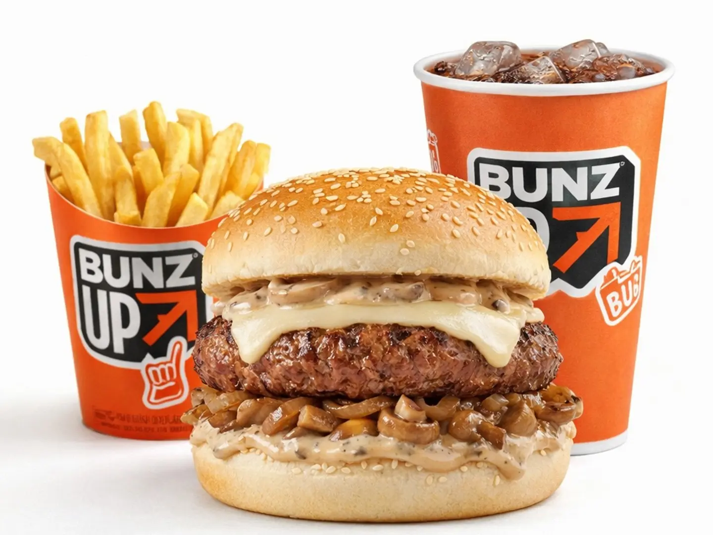 وجبة برجر سويس مشروم