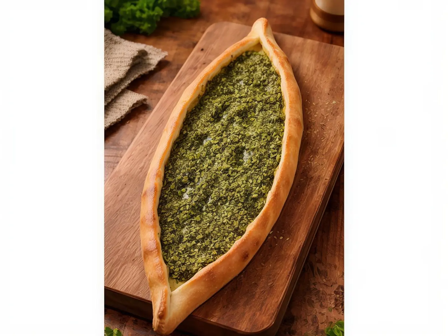 فطيرة زعتر باللبنة