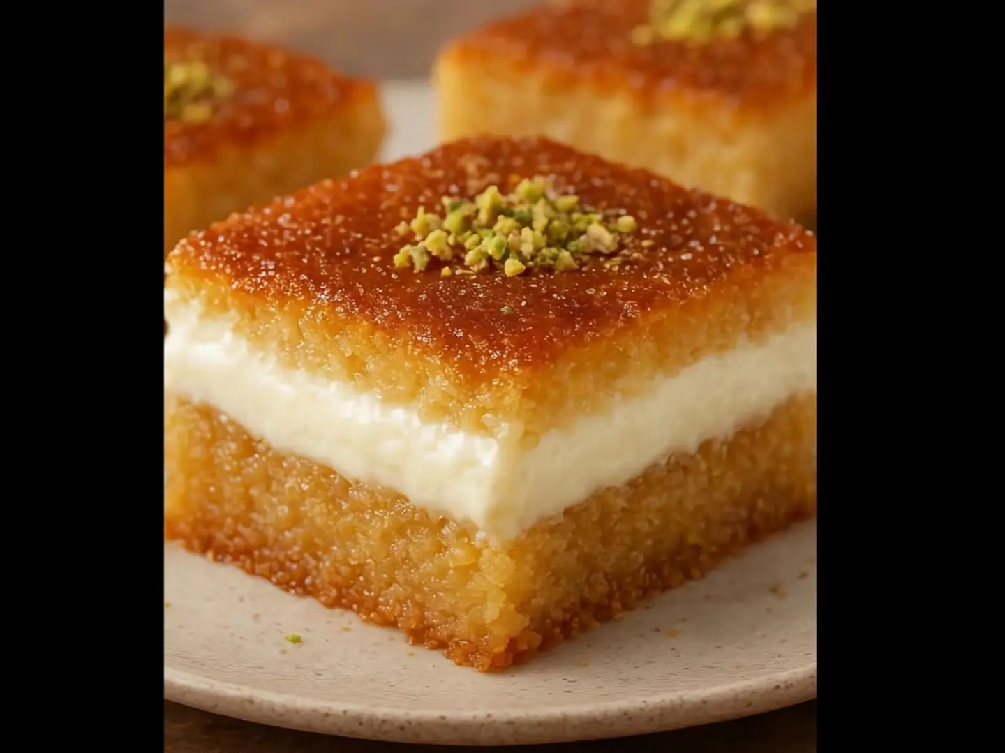 بسبوسة بالقشطة صغير