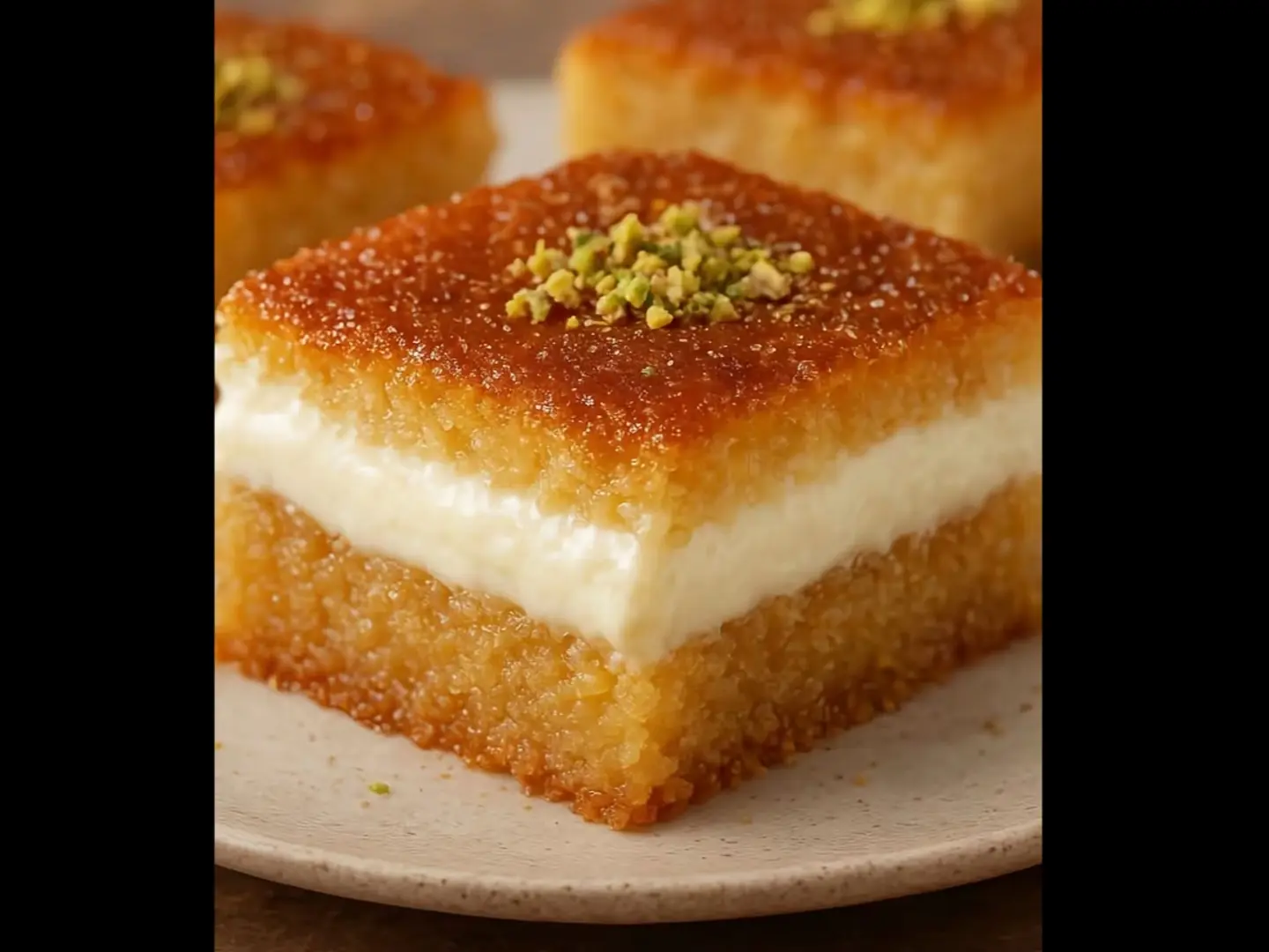 بسبوسه بالقشطه كبير