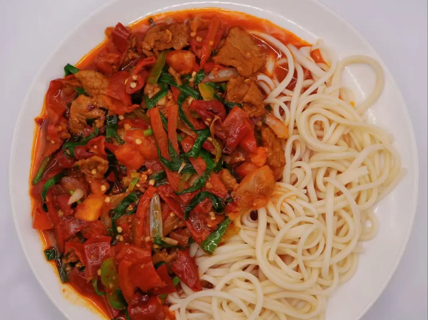 لاغمان مقلي بالفلفل