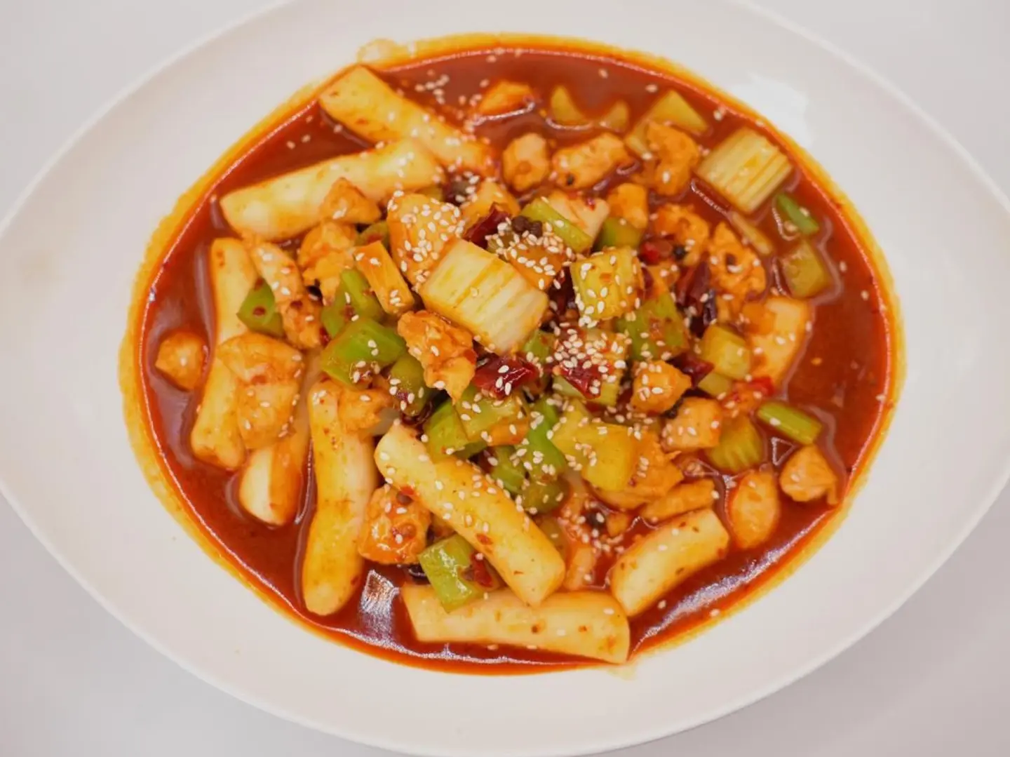 كعك الأرز الكبير المقلي