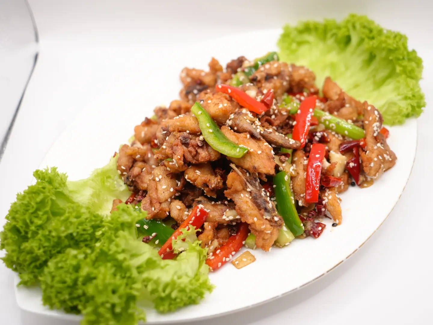 دجاج مقلي جاف