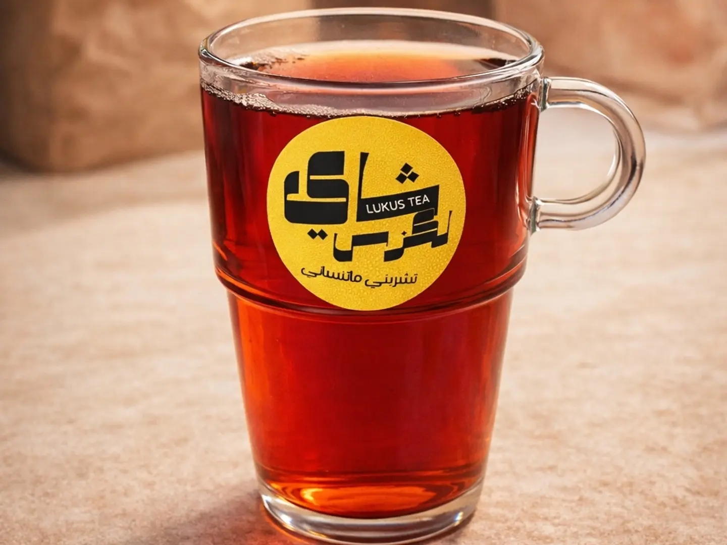 شاي لكزس زجاج