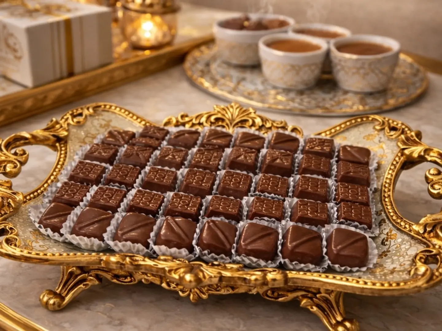 صينية شوكولا فاخرة