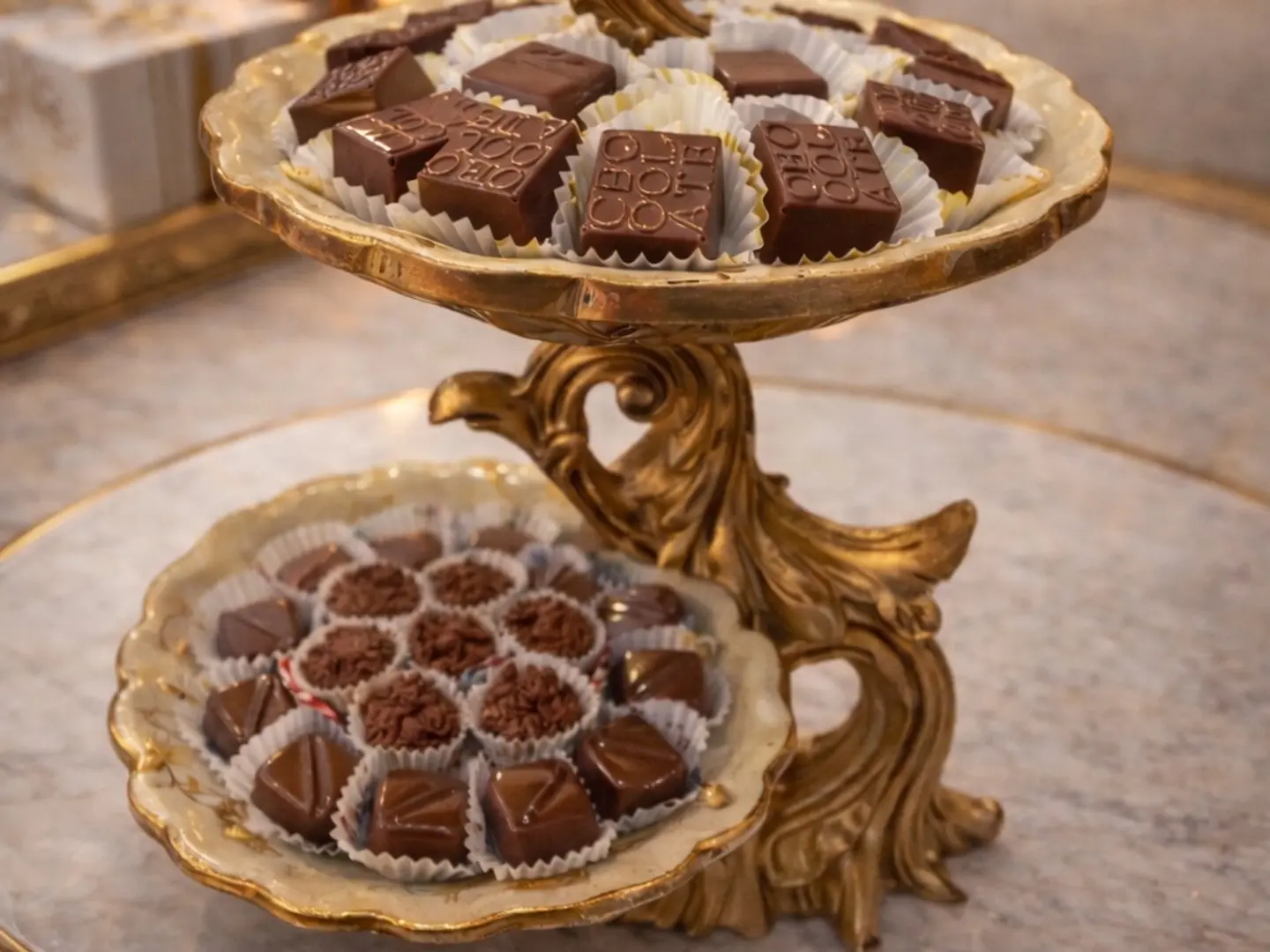 صينية العيد الفاخرة2 دور بحشوات مميزة