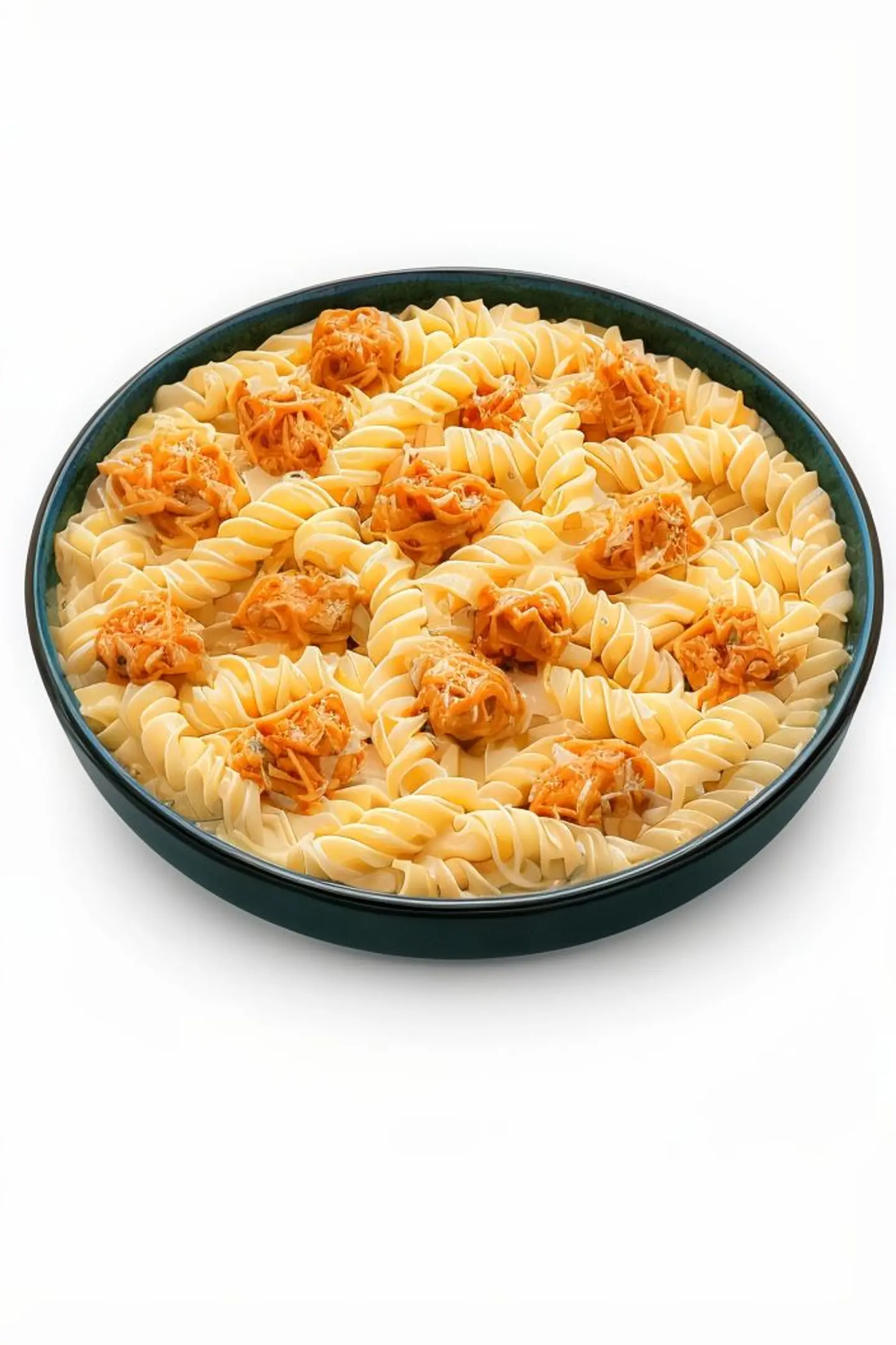 Spiral Pasta With White Sauce