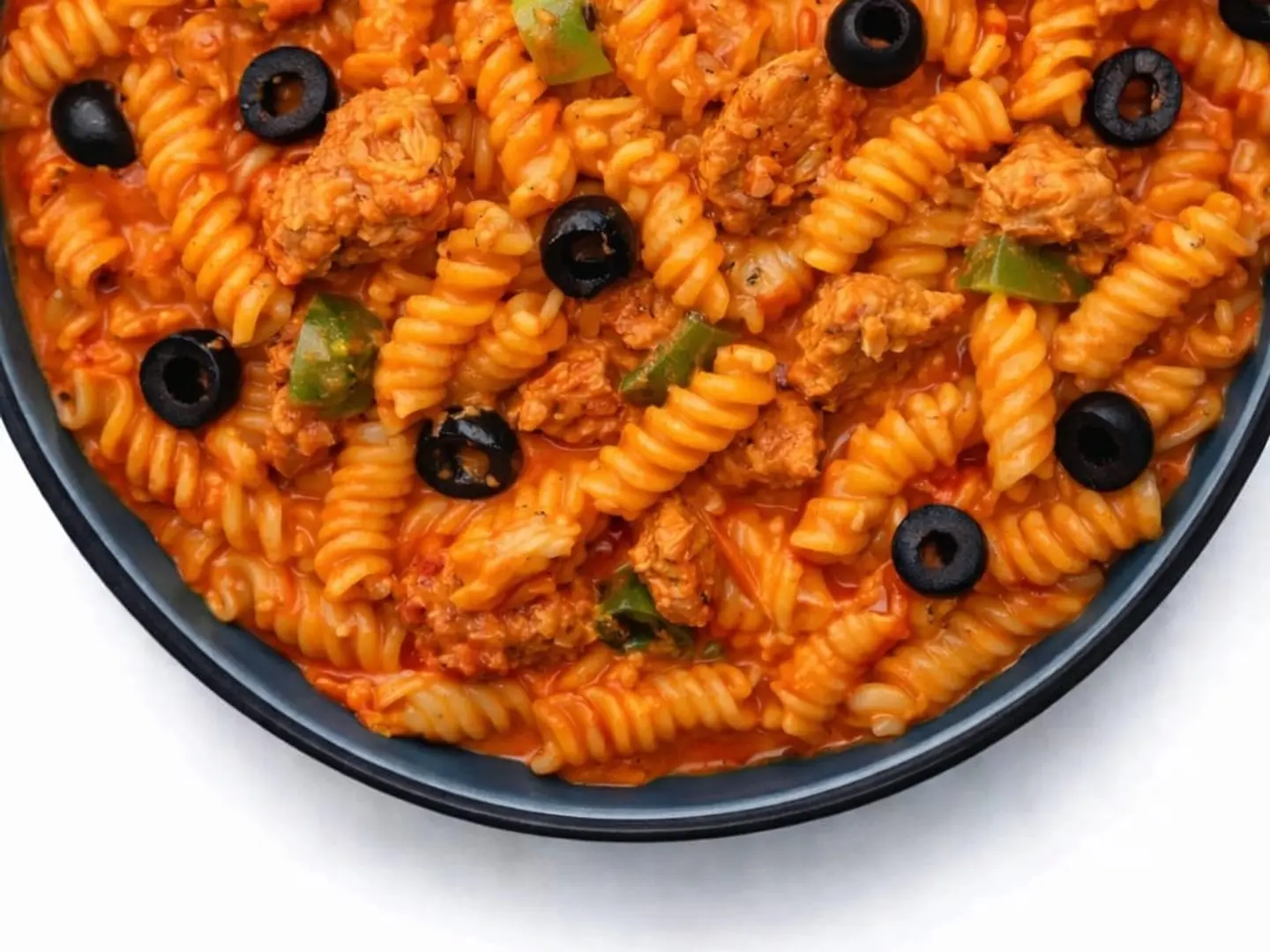 Spiral Pasta With Mixed Sauce