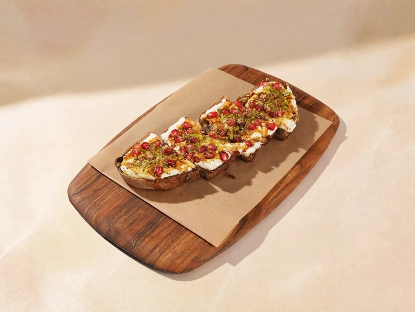 Labnah Pomegranate Toast