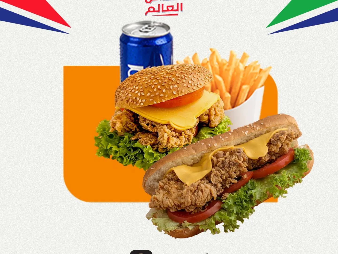 زنجر و دجاج كرسبي (كبير)