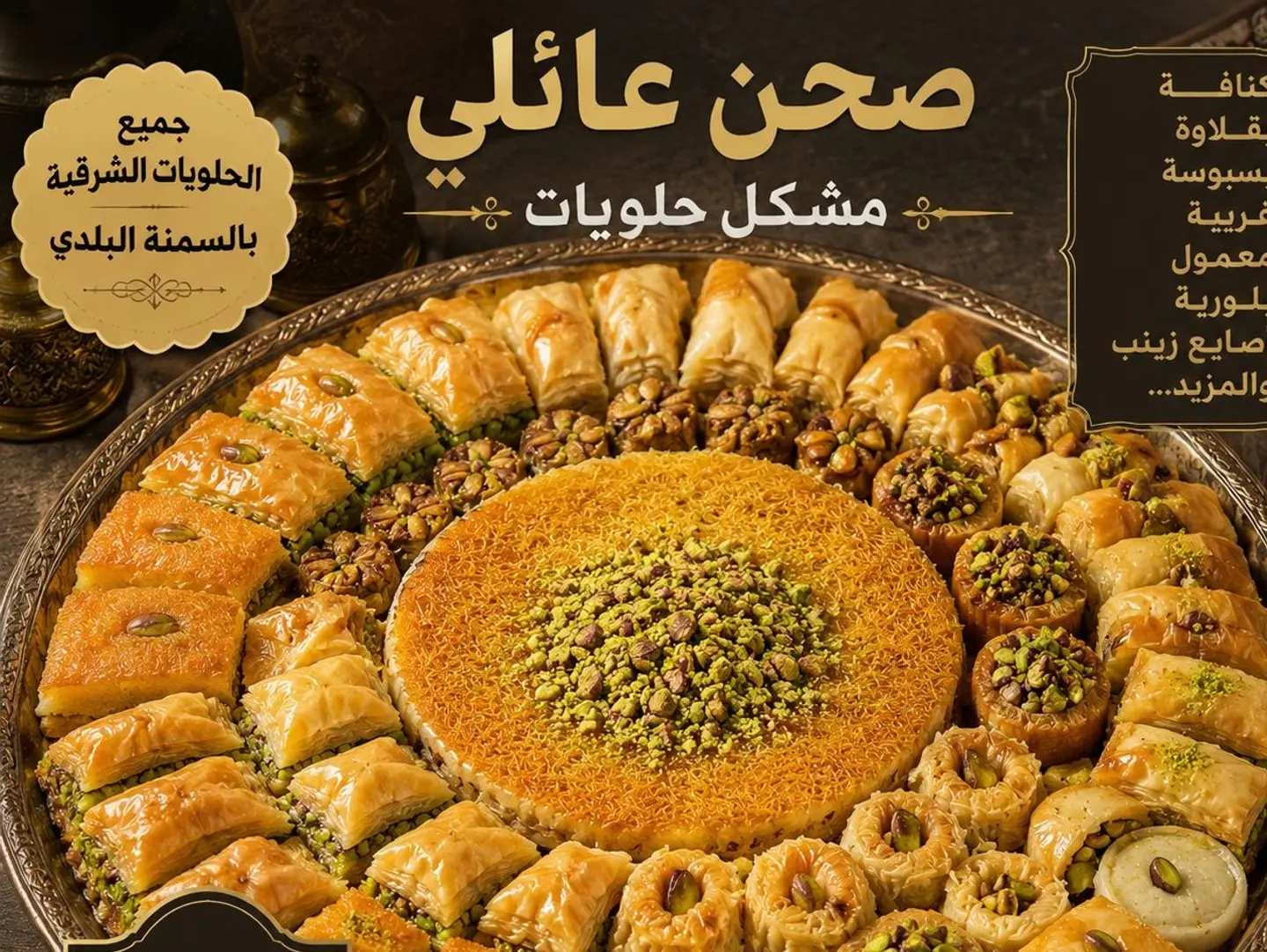 صحن حلويات مشكلة - كيلو