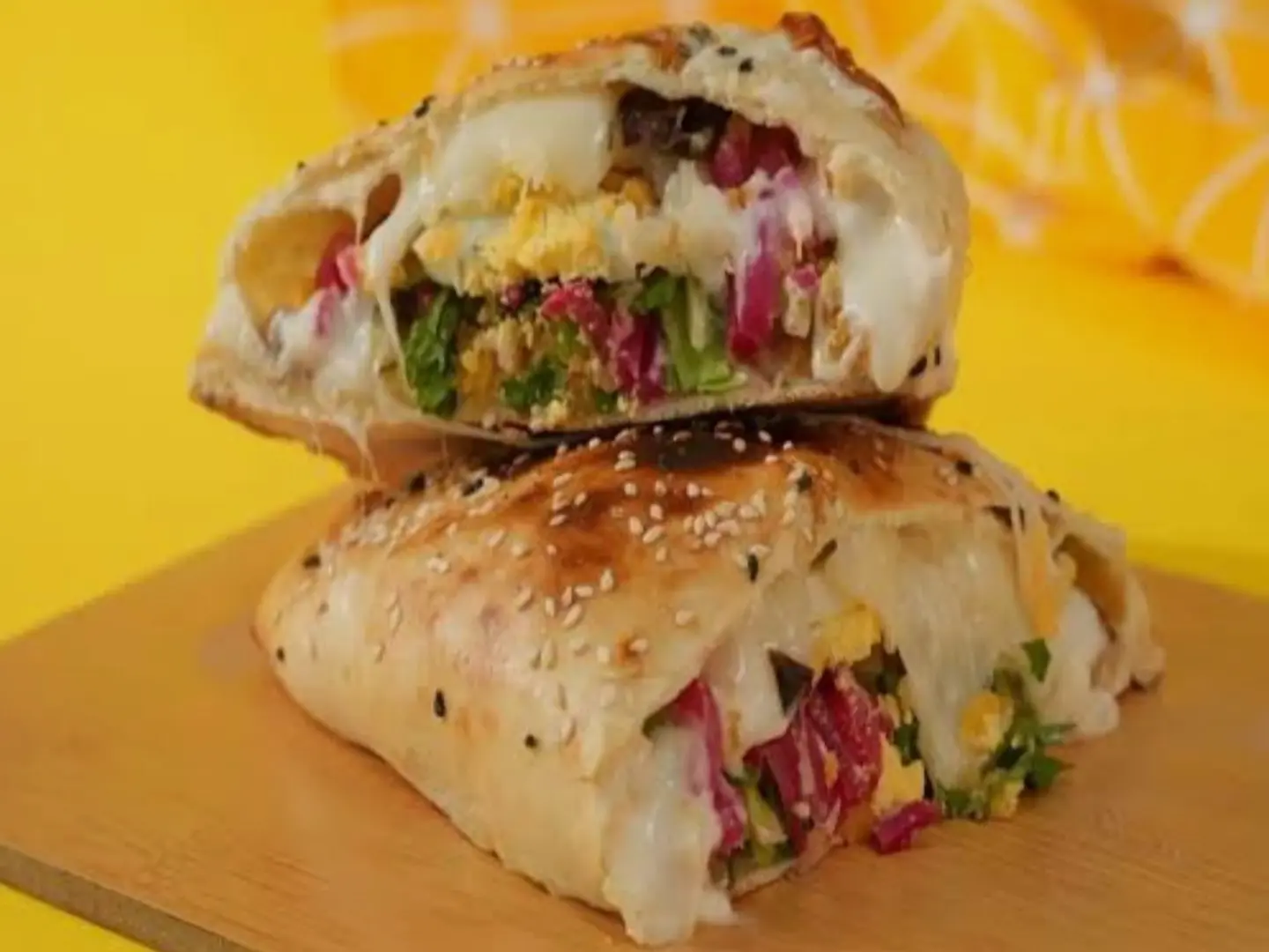 فطيره فلافل مع بيض