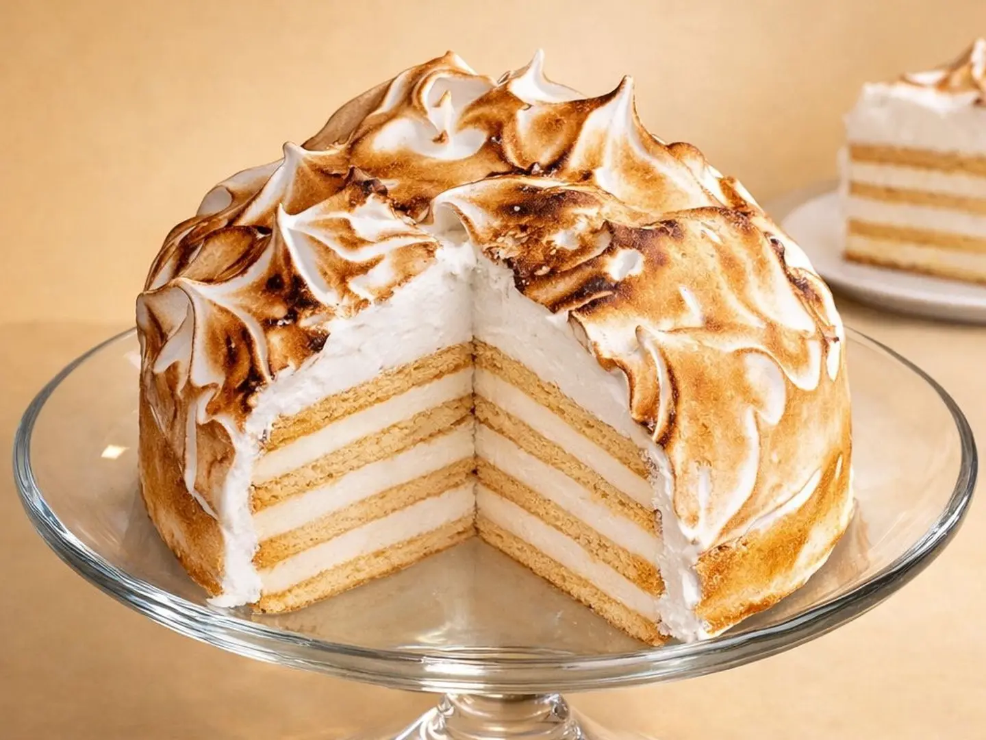 Meringue Ice Cream Cake