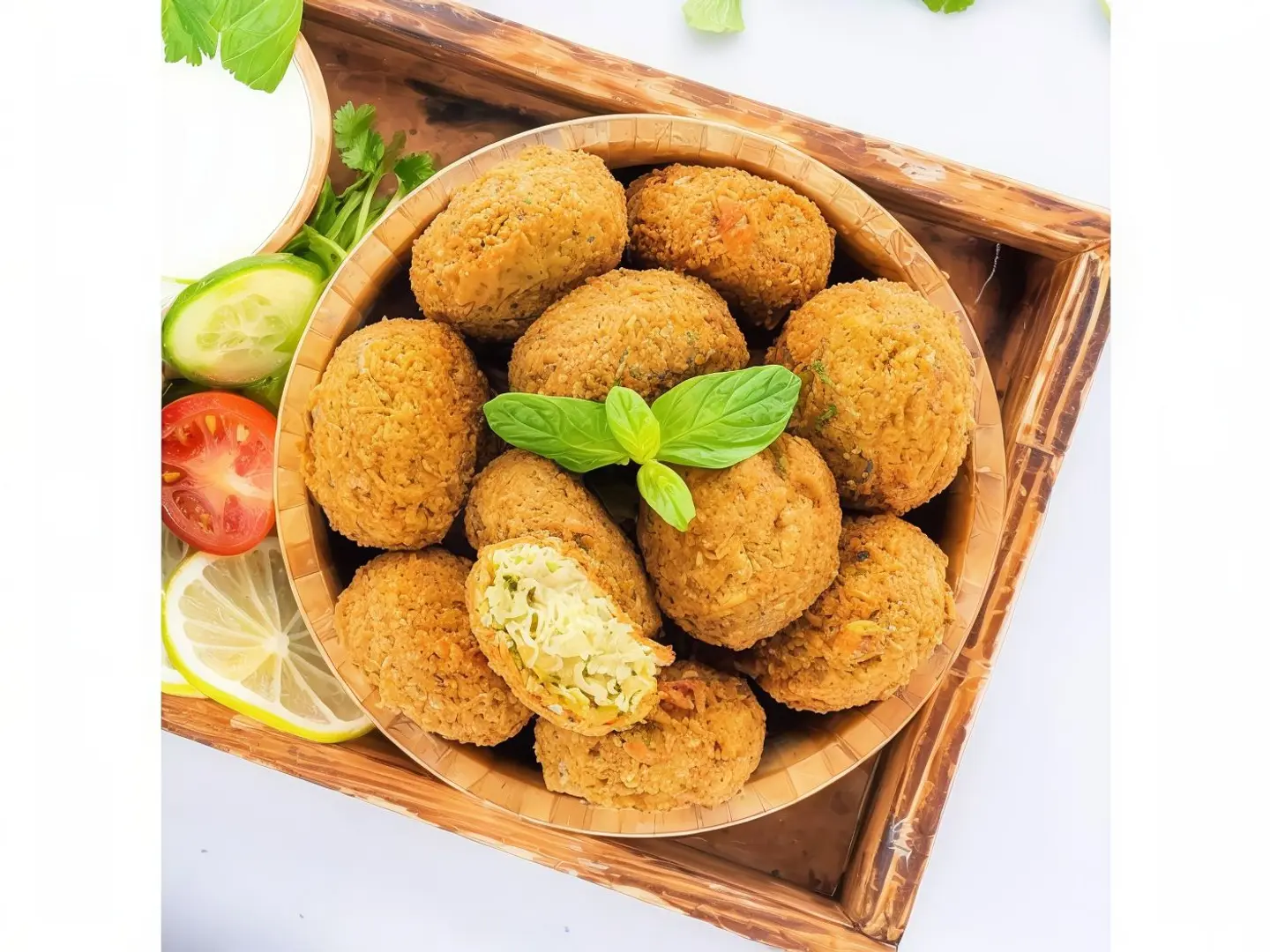 Two Large Falafel Balls