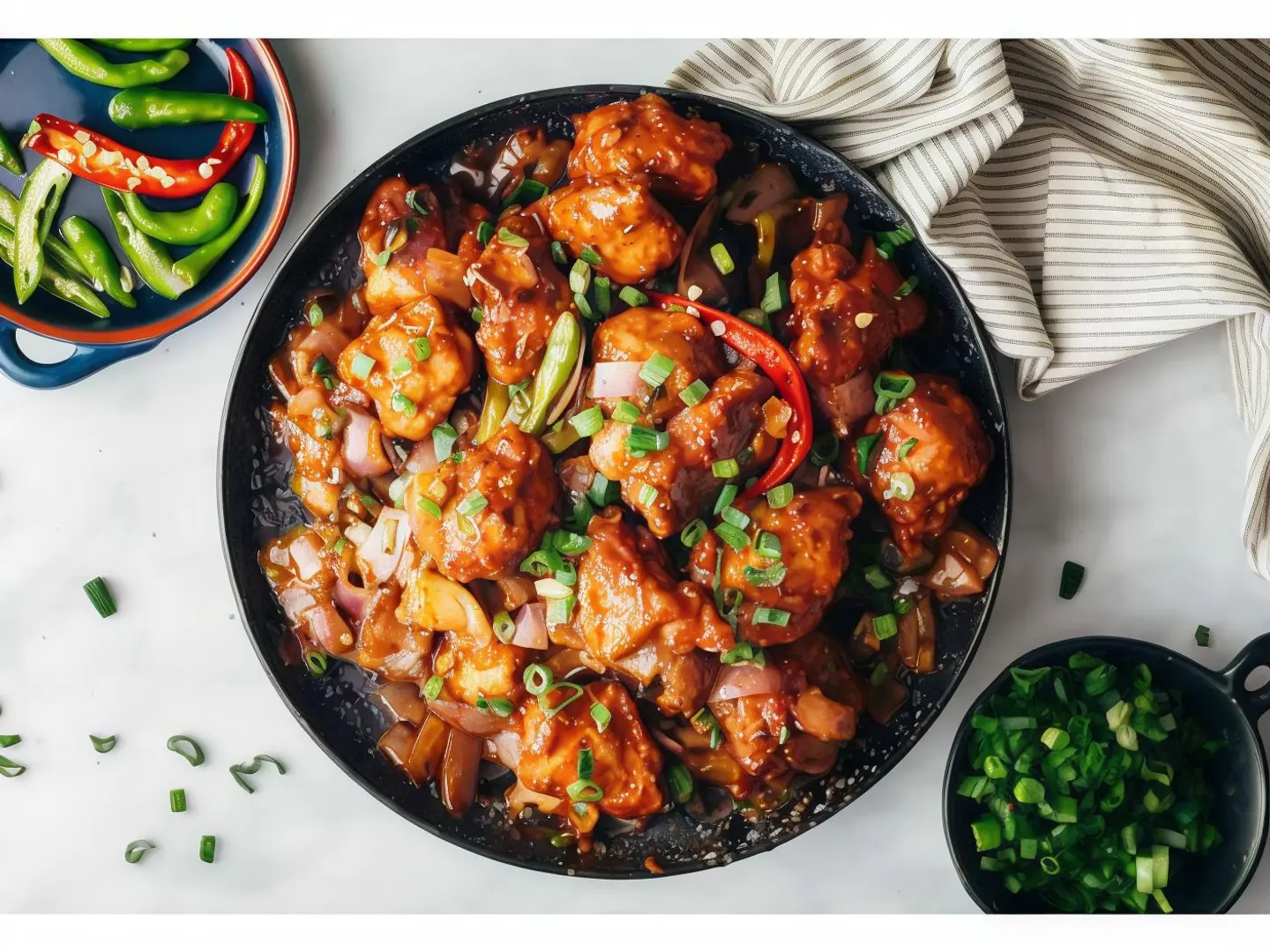 دجاج تشيلي حار