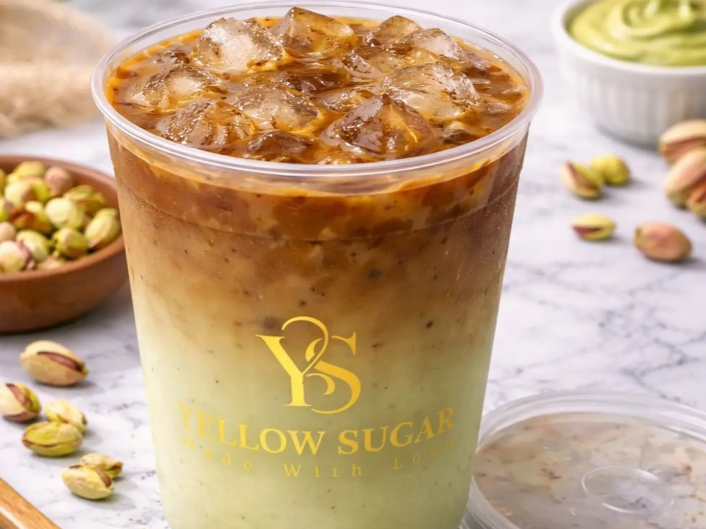 Pistachio Iced Latte