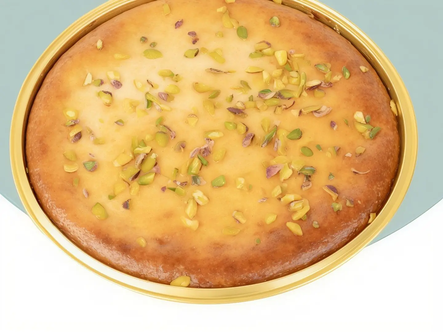 Basbousa With Cream And Cinnamon Rolls