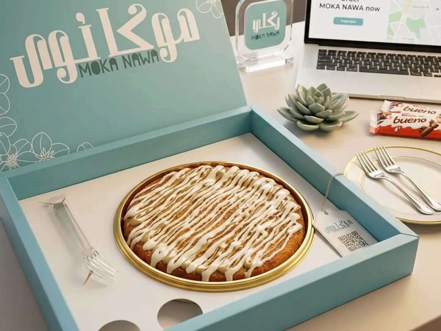 Basbousa With Kinder Cream