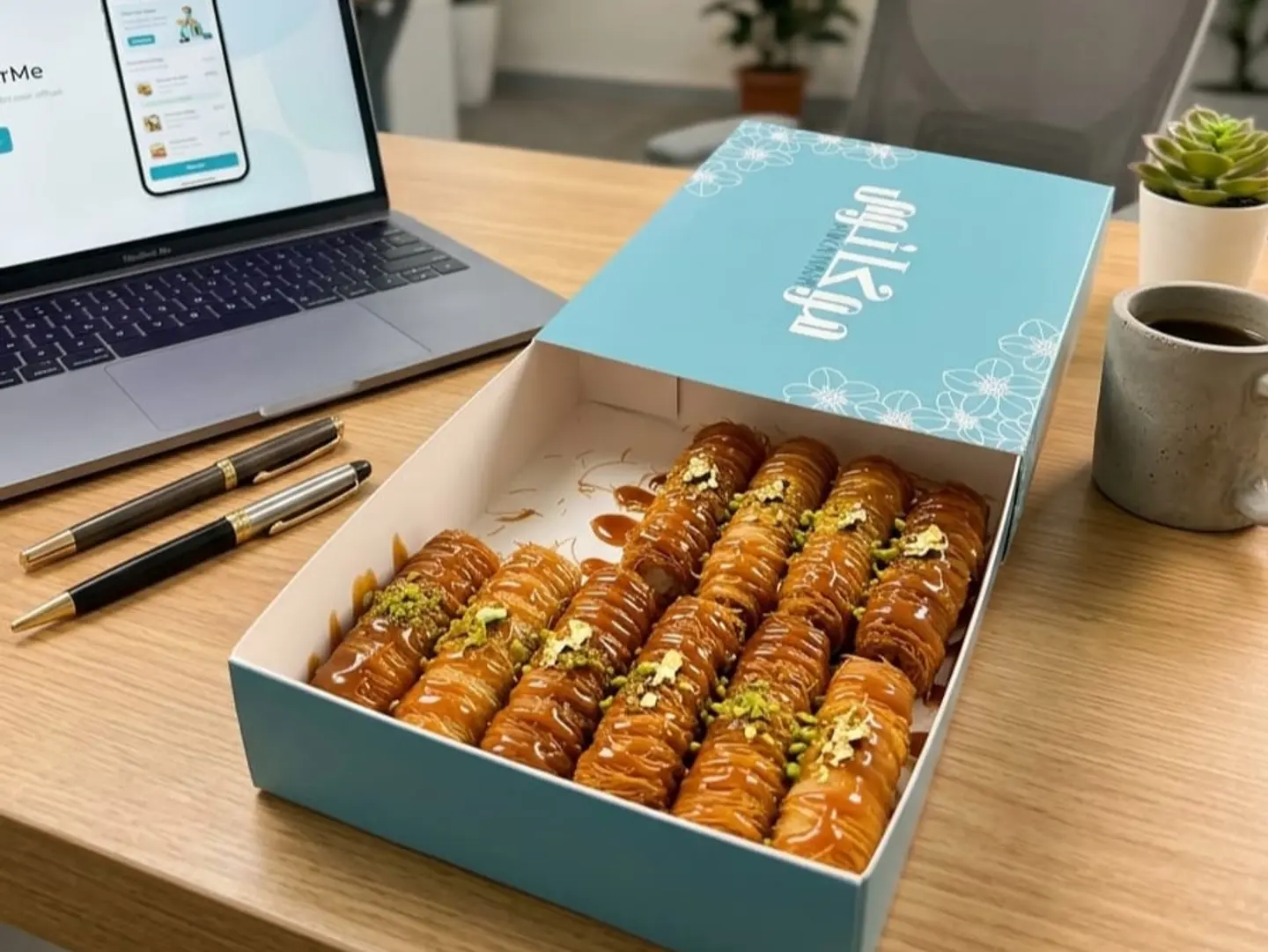 Mini Caramel Kunafa Fingers