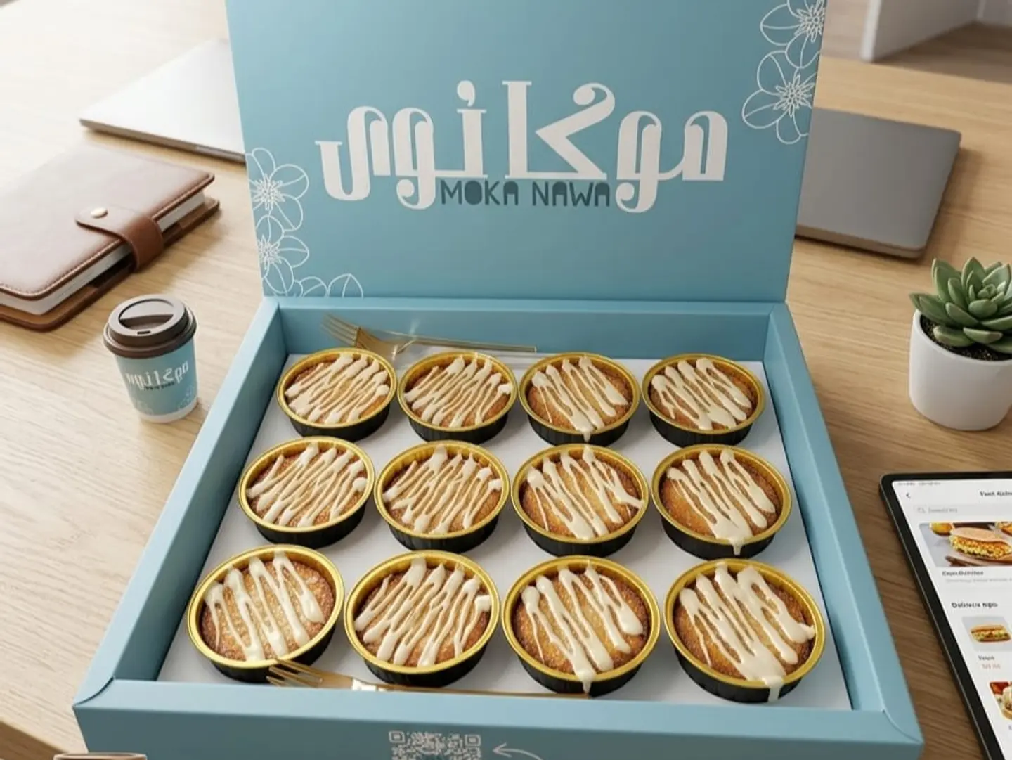 ميني ١٢ حبة بسبوسة كندر