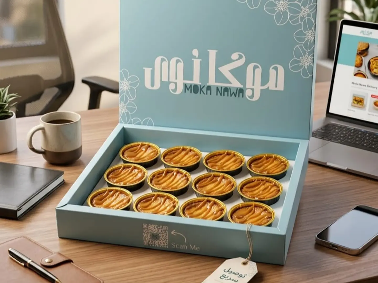 ميني ١٢ حبة بسبوسة توفي