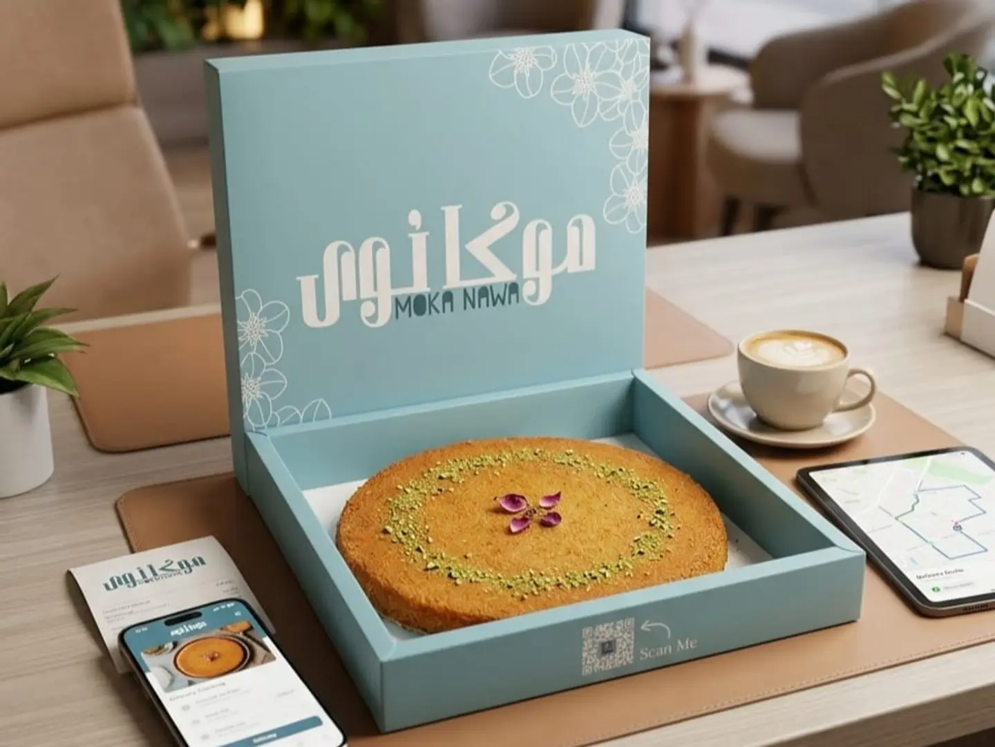 كنافة جبنة بالقشطة كبير