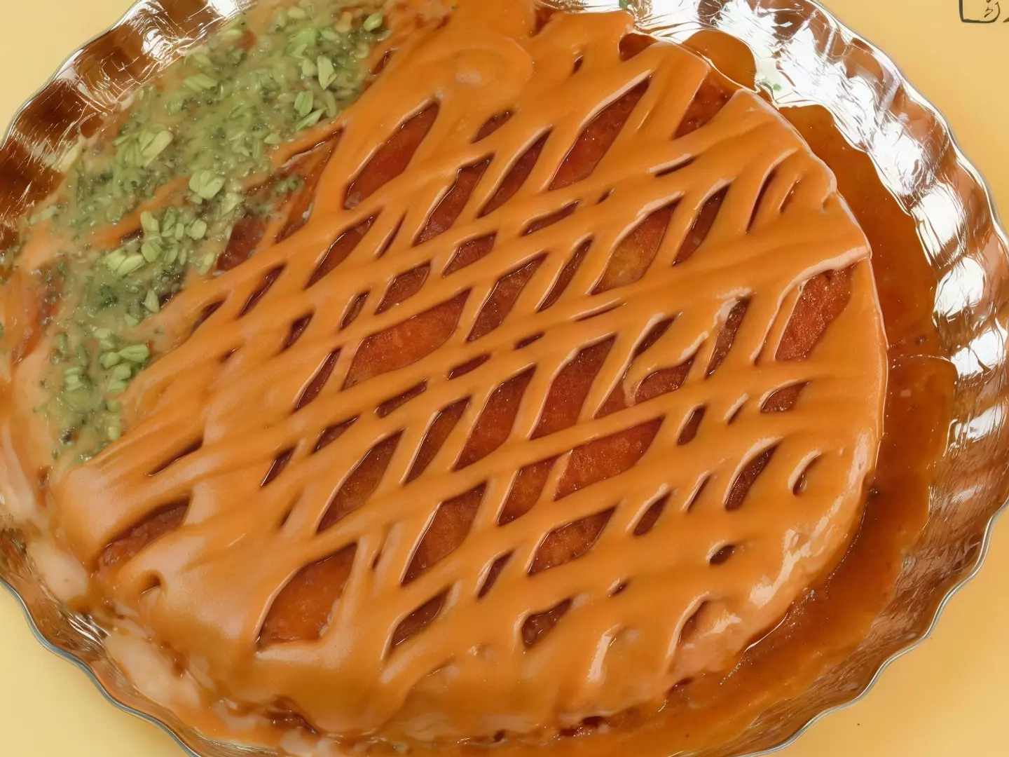 كنافة حشوة لوتس صوص لوتس وسط