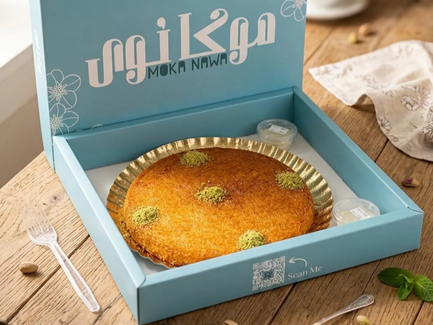 كنافة حشوة لوتس وسط