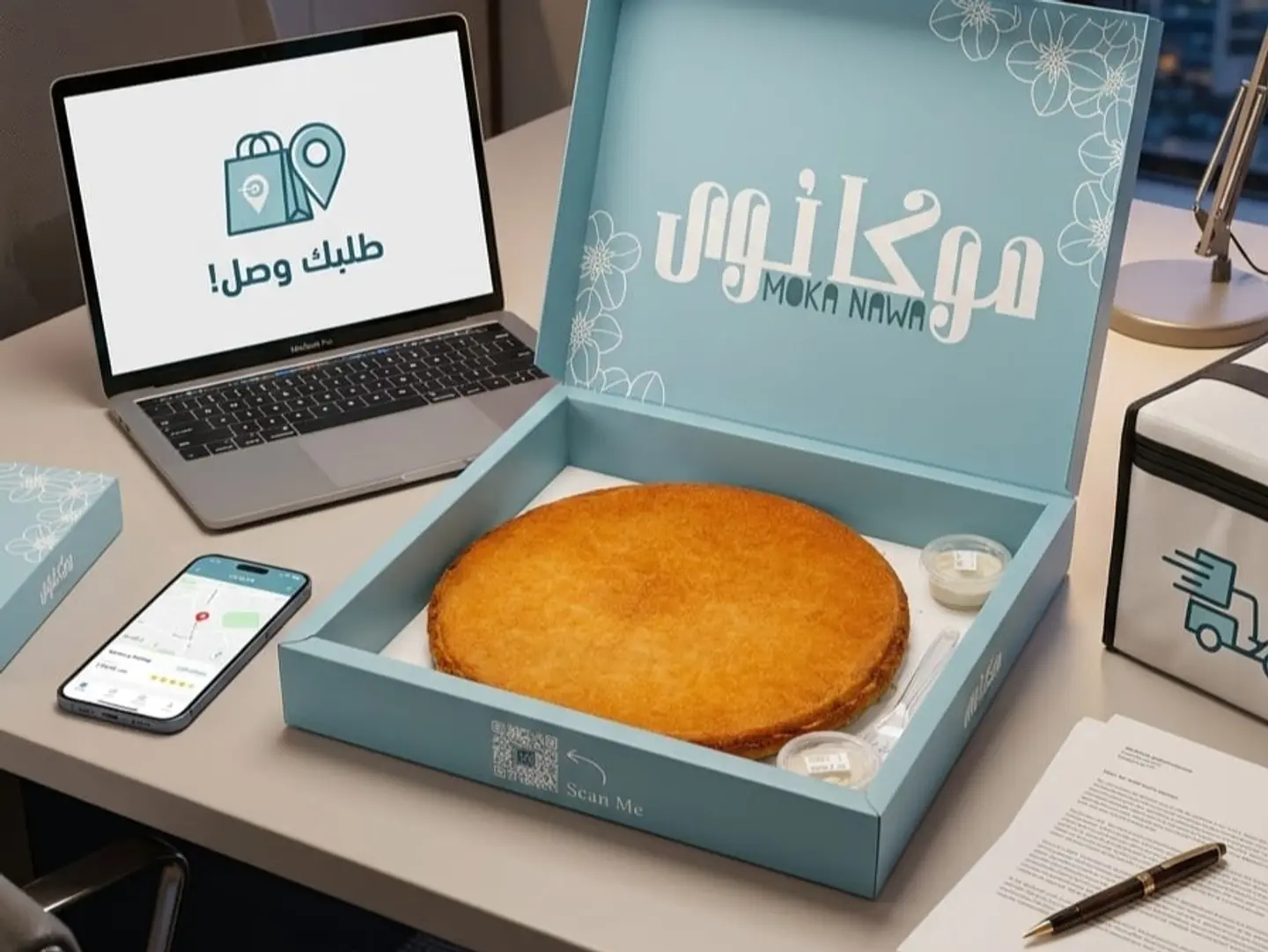 كنافة حشوة نوتيلا كبير