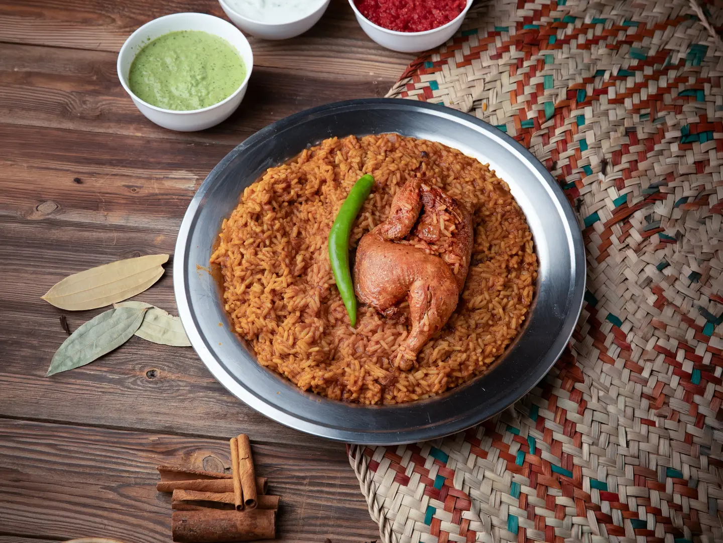 Old Style Madghout Chicken With Rice - Half Chicken With Rice