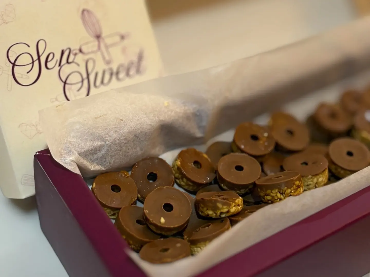 Premium Belgian Chocolate Toasted Sesame