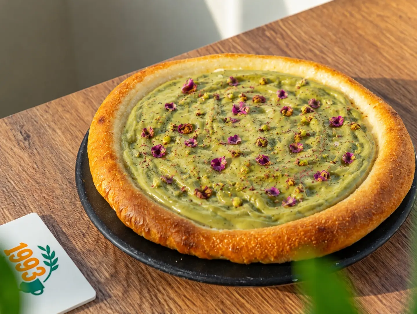 Napoli Pizza With Pistachio And Taifi Rose