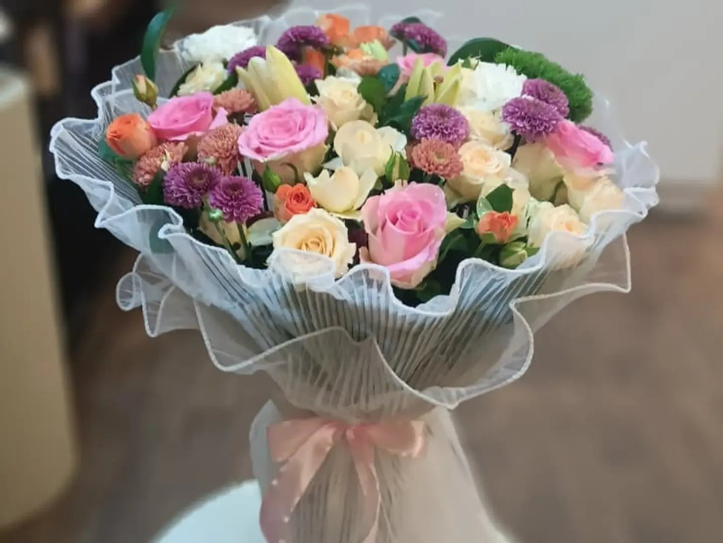 The Elegant Bouquet, Fabric Wrapping