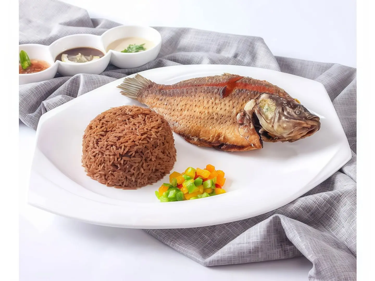 وجبة بلطي مع الرز