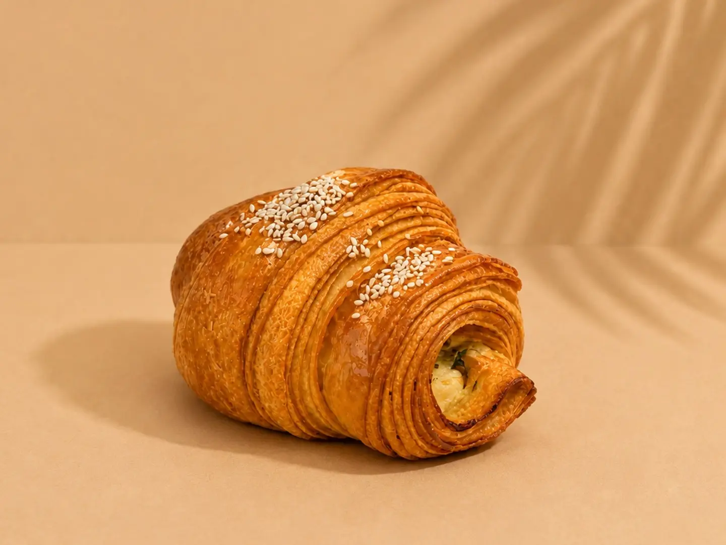 Cheese And Mint Croissant
