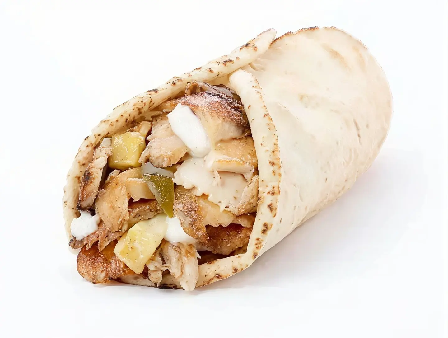 شاورما خبز لبناني
